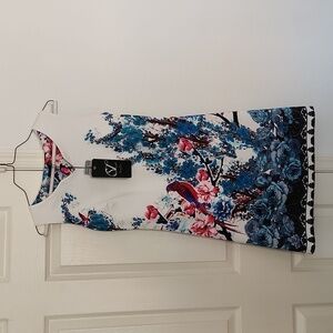 ✨️NWT Smashed-Lemon Jurk Bird Floral Sleeveless Dress. Sz Small